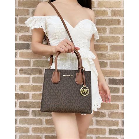 michael kors mercer medium brown|michael kors mercer medium satchel.